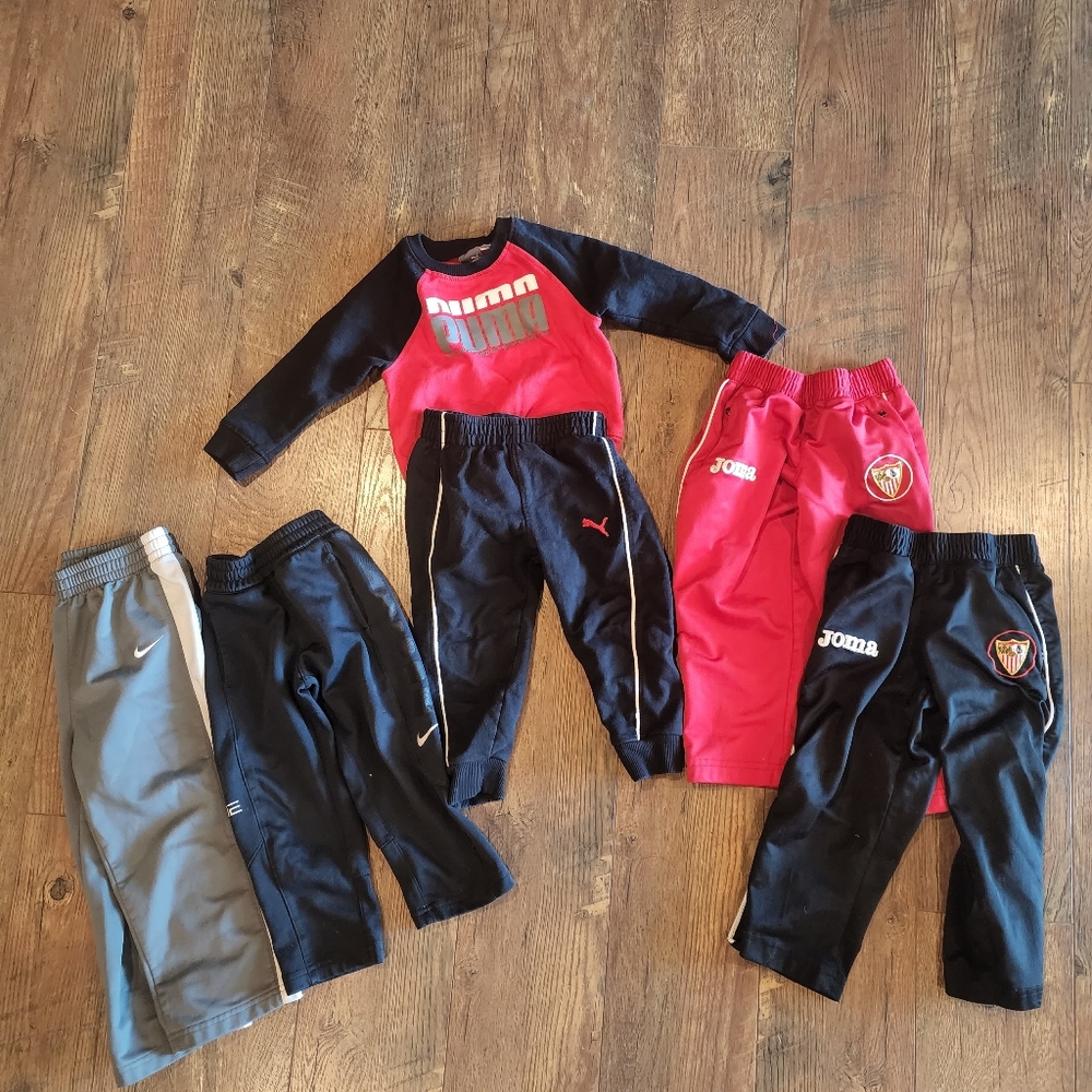 Boys 2 T lot puma, nike, and Joma
